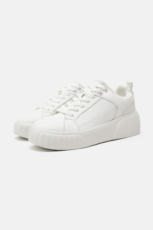 Zara White Chunky Sneakers