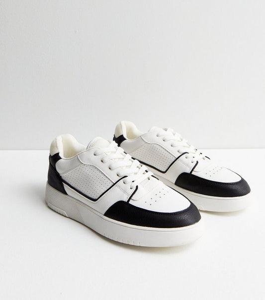 Newlook White Laceup Trainers
