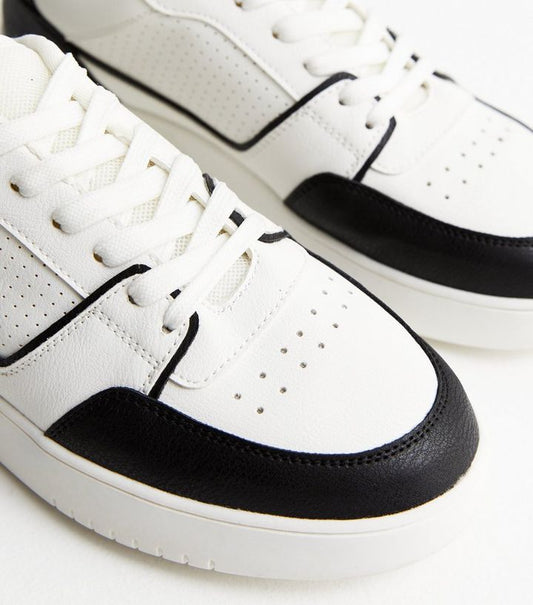 Newlook White Laceup Trainers