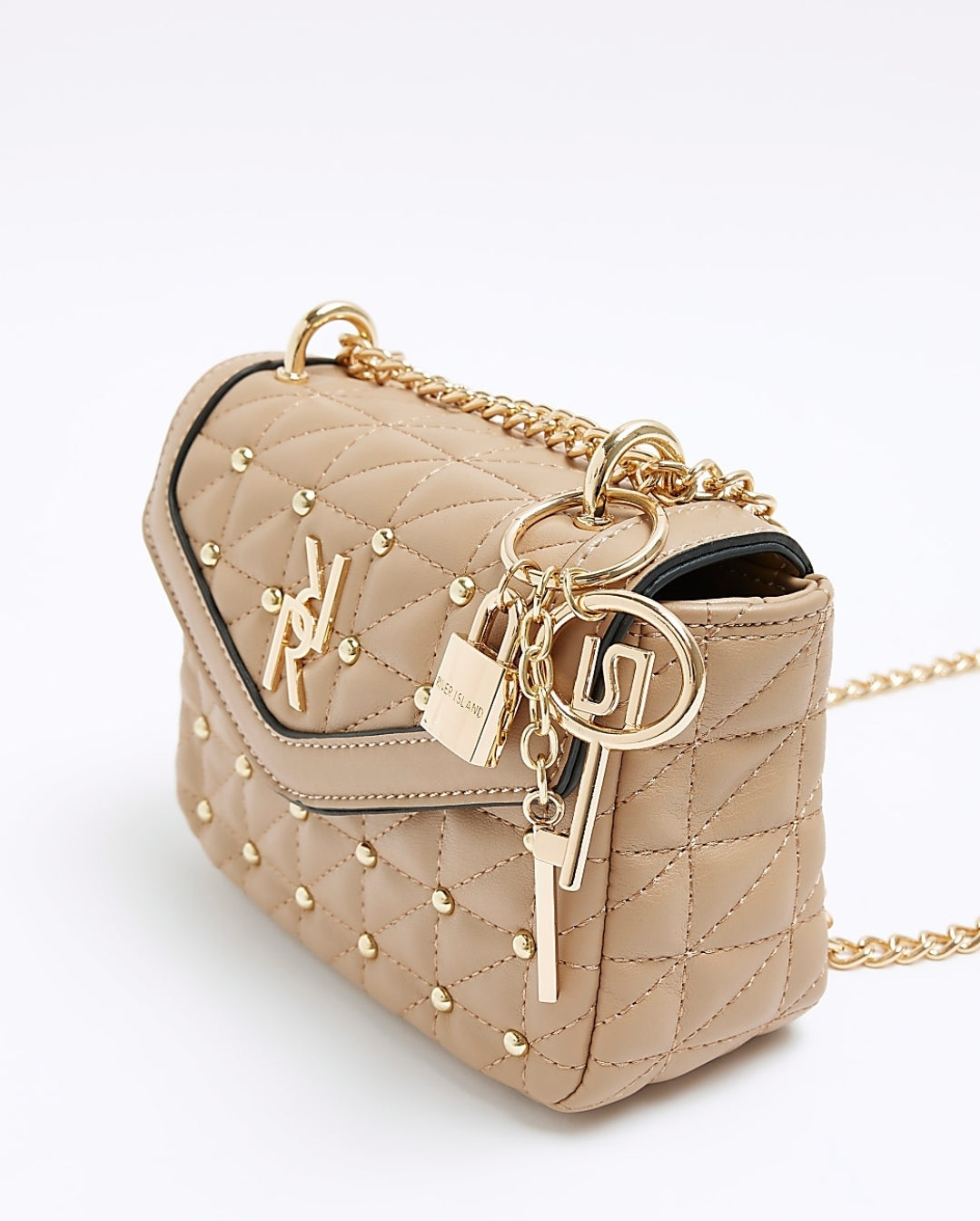 Riverisland Nude Studded Sidebag