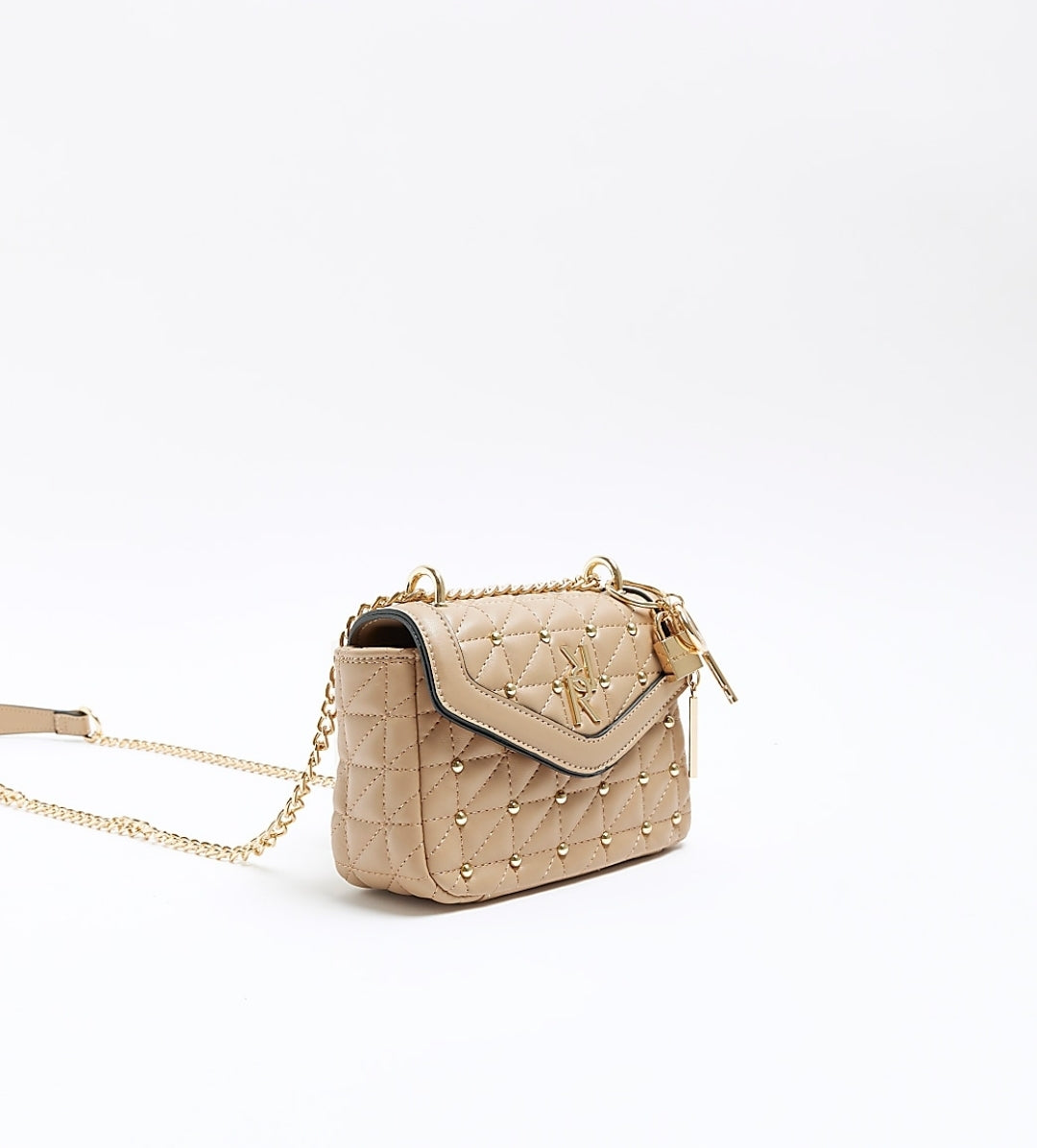 Riverisland Nude Studded Sidebag