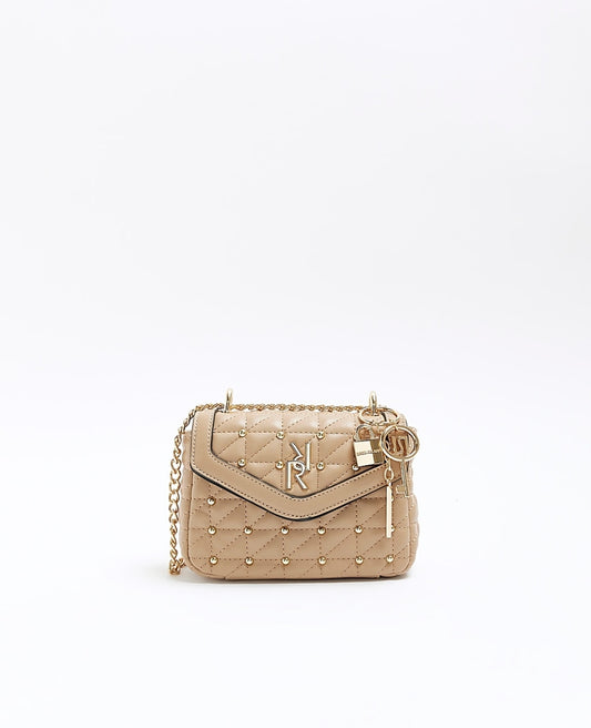 Riverisland Nude Studded Sidebag