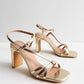 Newlook Gold Slender Heel Sandals