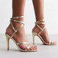 Newlook Gold Strappy Heel