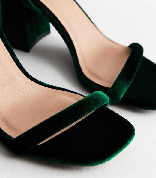 Newlook Green Velvet Heel