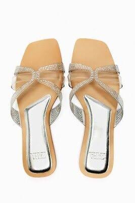 Zara Perspex Strap Slippers