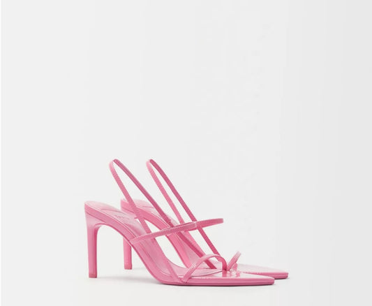 Bershka Pink Strappy Heel