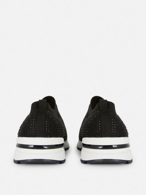 Primark Black Embellished Plimsoll