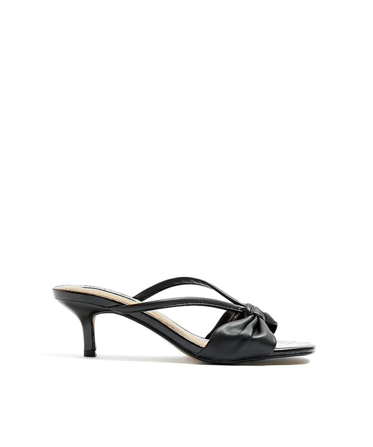 Riverisland Black Kitten Heel Mule