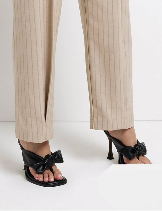 Riverisland Black Bow Mule