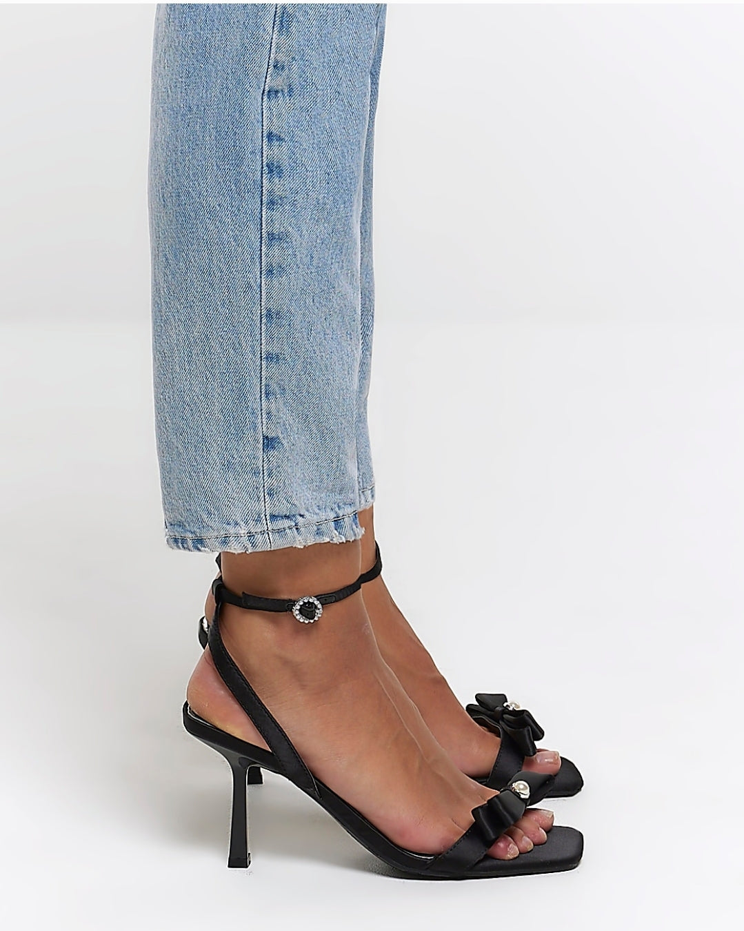 Riverisland Black Bow Heel