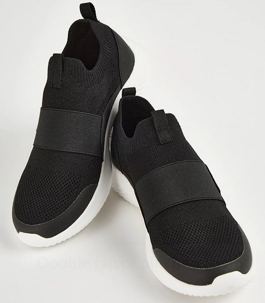George Black Elasticated Sneakers