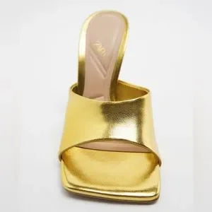 Zara Gold Mule