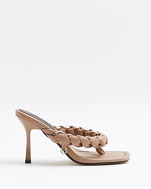 Riverisland Nude Thong Strap Mule