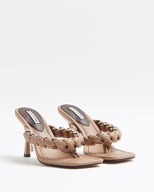 Riverisland Nude Thong Strap Mule