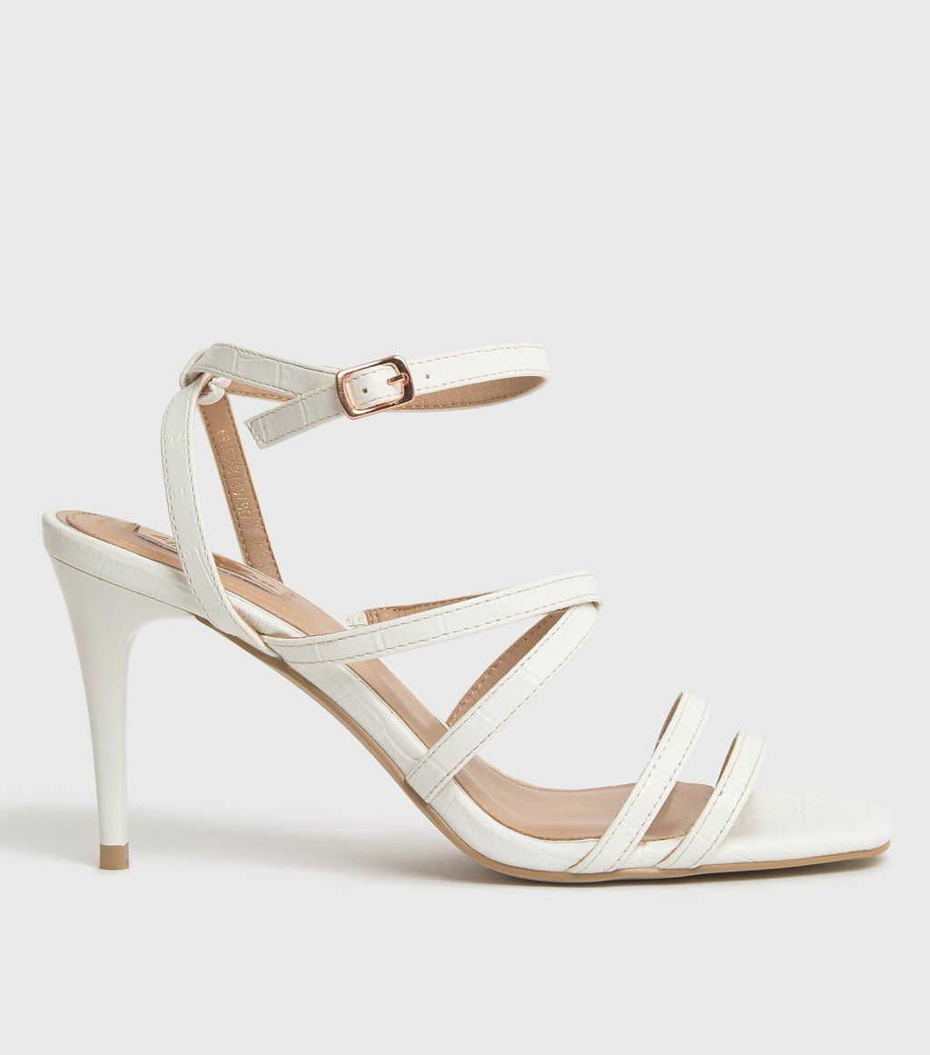 Little Mistress White Strappy Heel