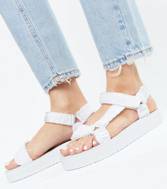 Newlook White Chunky Sandals